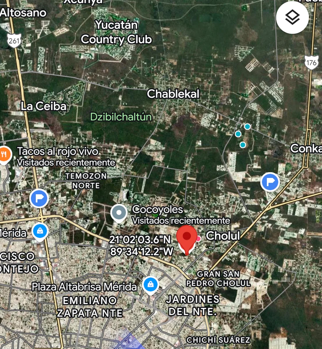 Venta de Terreno en las Margaritas, Cholul de 846 m2