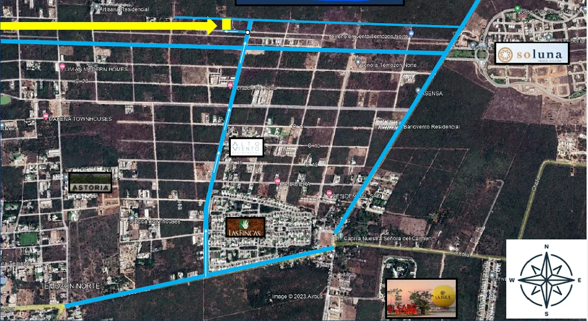 Terreno en venta en Temozón Norte, Mérida, a pie de calle