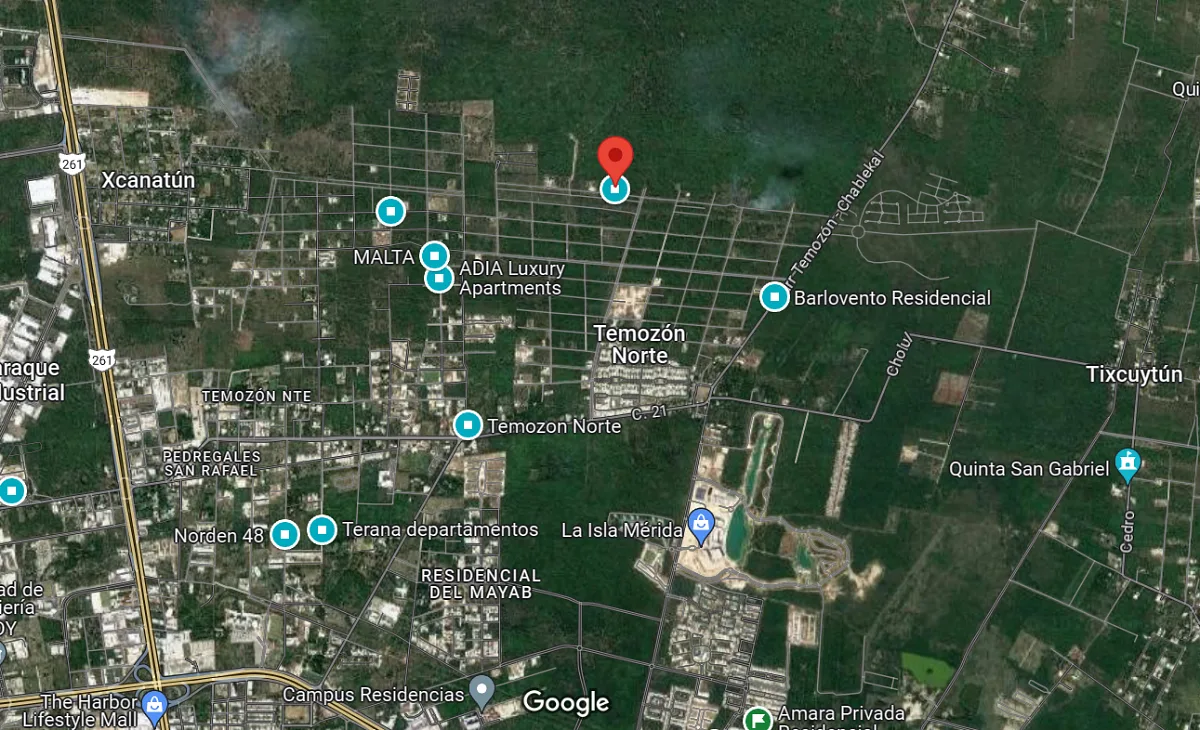 Terreno en venta en Temozón Norte, Mérida, a pie de calle