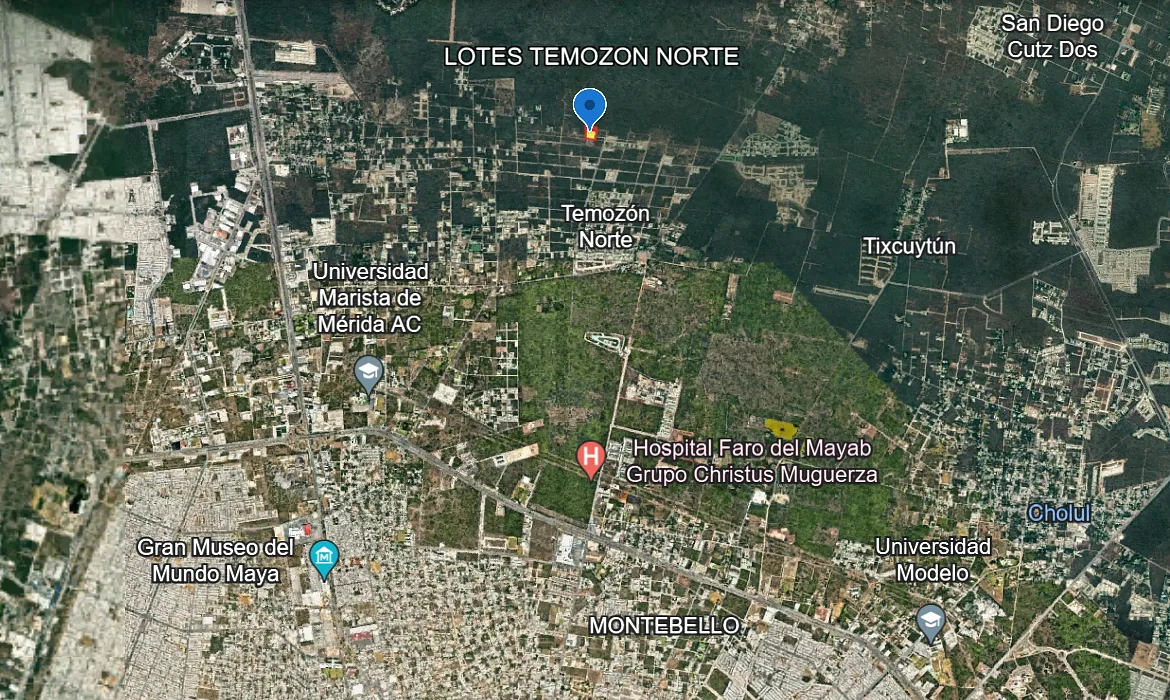 Terreno en venta en Temozón Norte, Mérida, a pie de calle