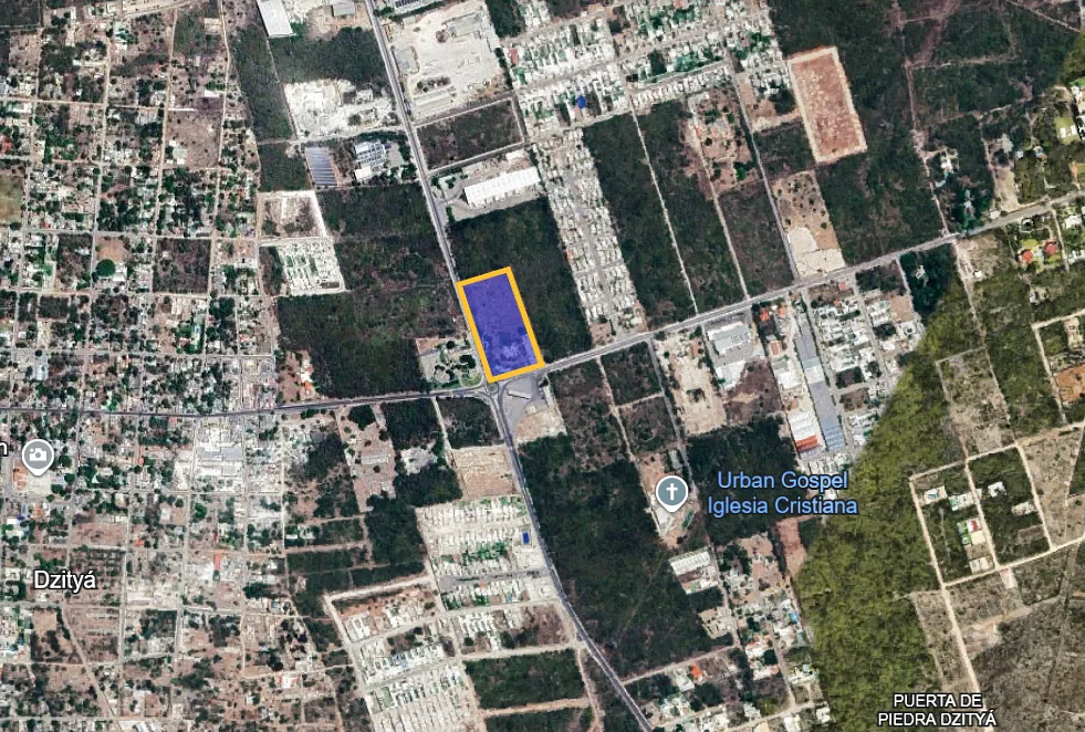 Terreno en venta en Dzityá, Mérida, Yucatán | En esquina | Frente a crucero