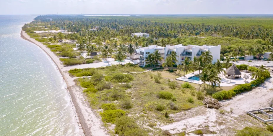 Condominio en la playa de San Crisanto, Sinanché Yucatán