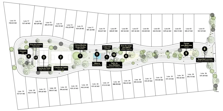 Lotes Residenciales dentro de privada residencial premium con amenidades a 5 min de las plazas más exclusivas de Mérida