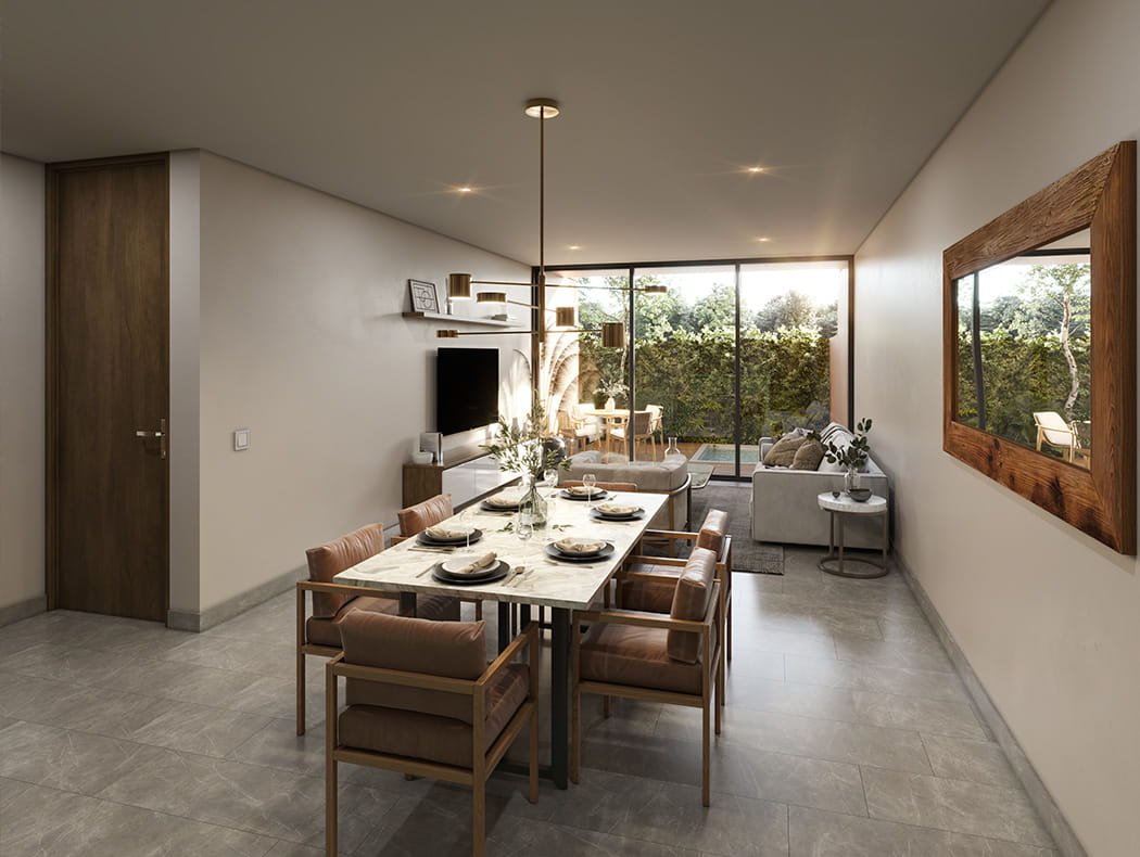 ninfa-departamento-pent-garden-comedor-temozon